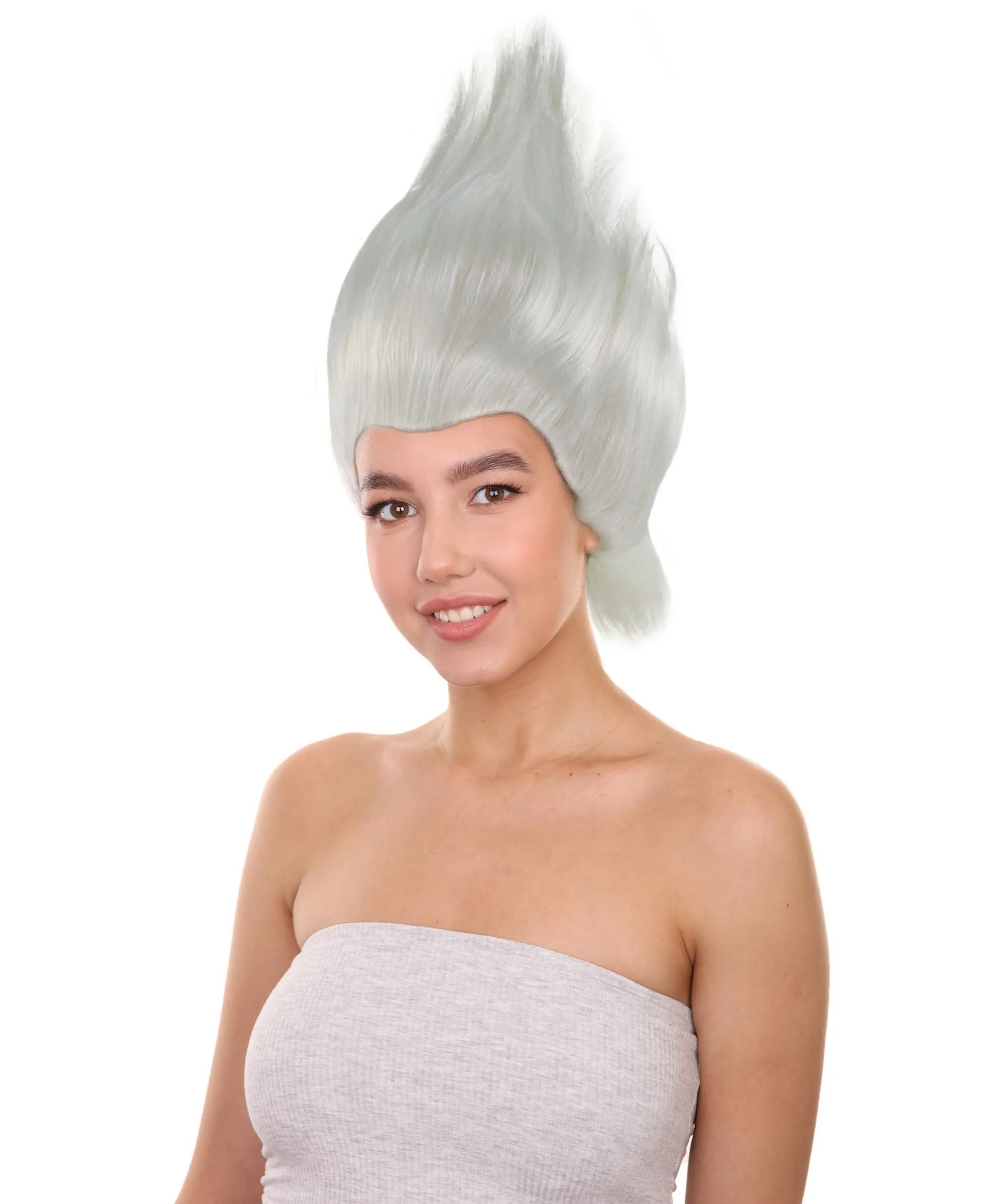 Womens Mermaid Witch Wig | White Storybook & Fairytale Wigs | Premium Breathable Capless Cap