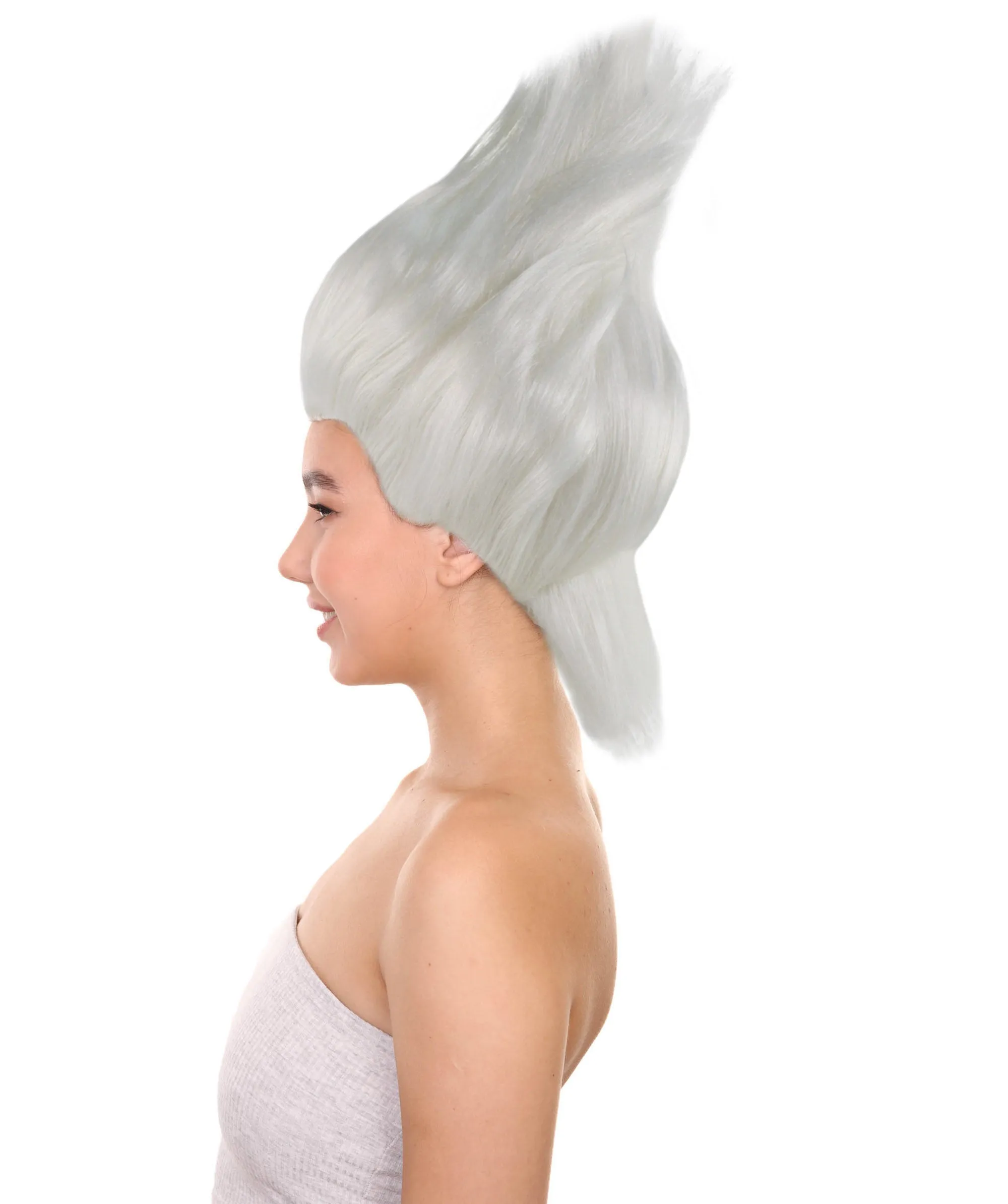 Womens Mermaid Witch Wig | White Storybook & Fairytale Wigs | Premium Breathable Capless Cap