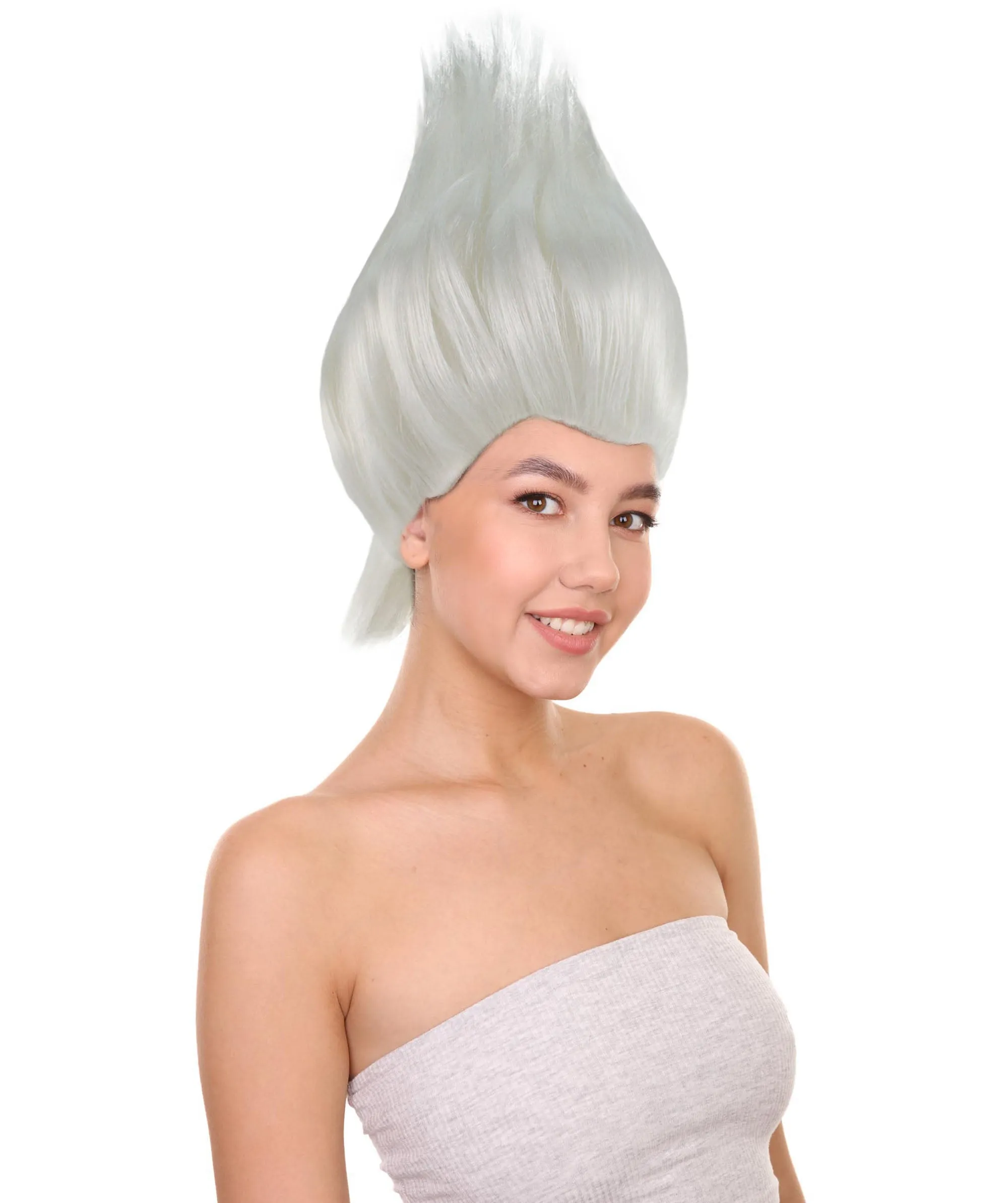 Womens Mermaid Witch Wig | White Storybook & Fairytale Wigs | Premium Breathable Capless Cap