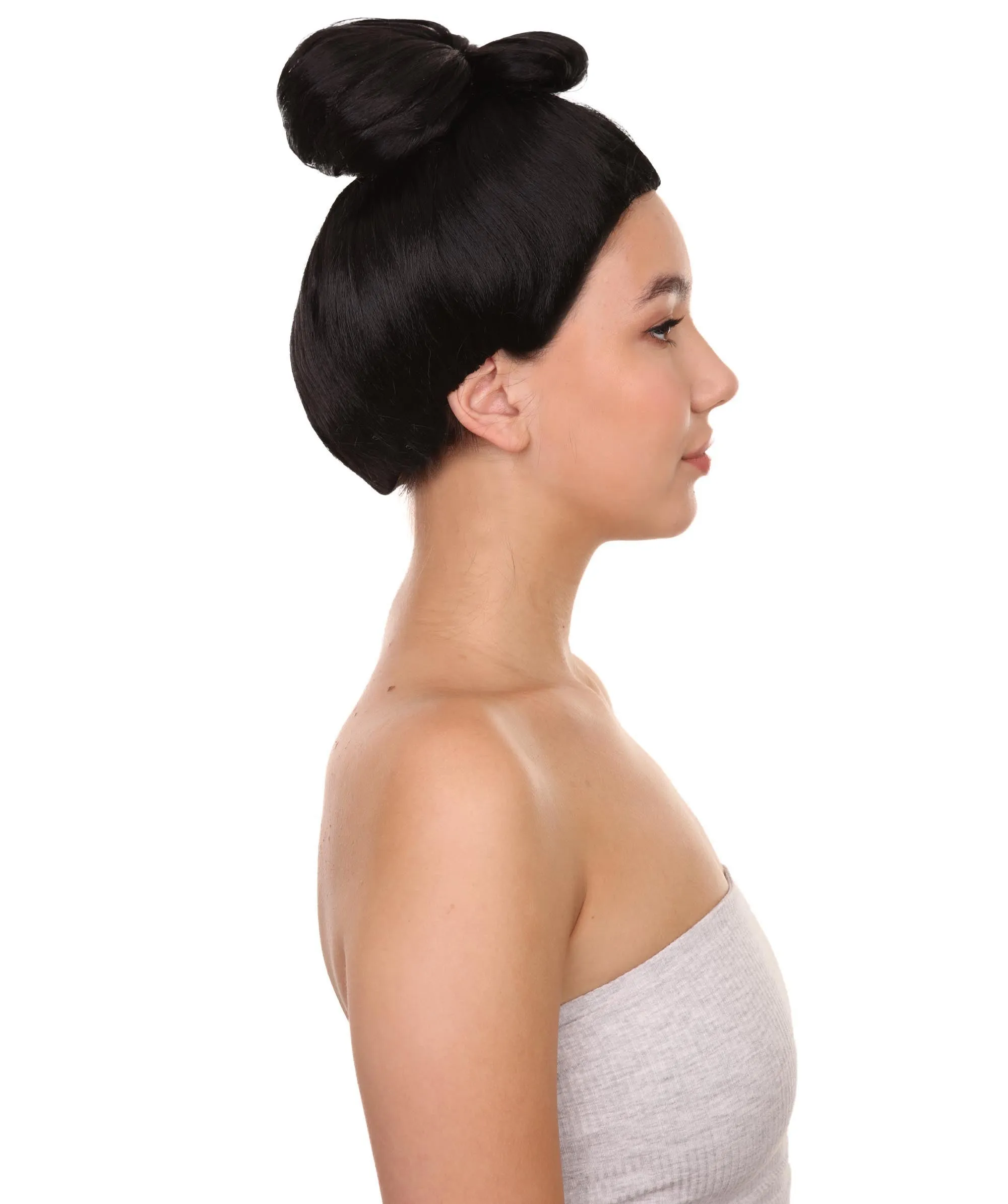 Women's Pinned Up China Girl Wig | Black Cosplay Wig | Premium Breathable Capless Cap