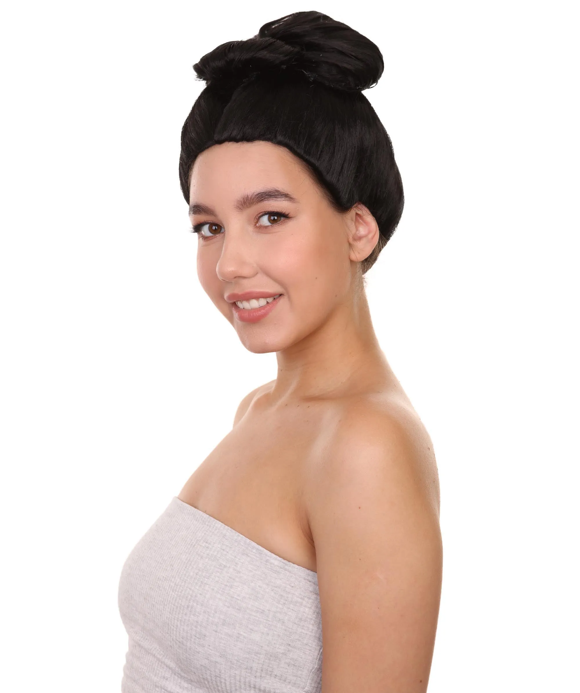 Women's Pinned Up China Girl Wig | Black Cosplay Wig | Premium Breathable Capless Cap