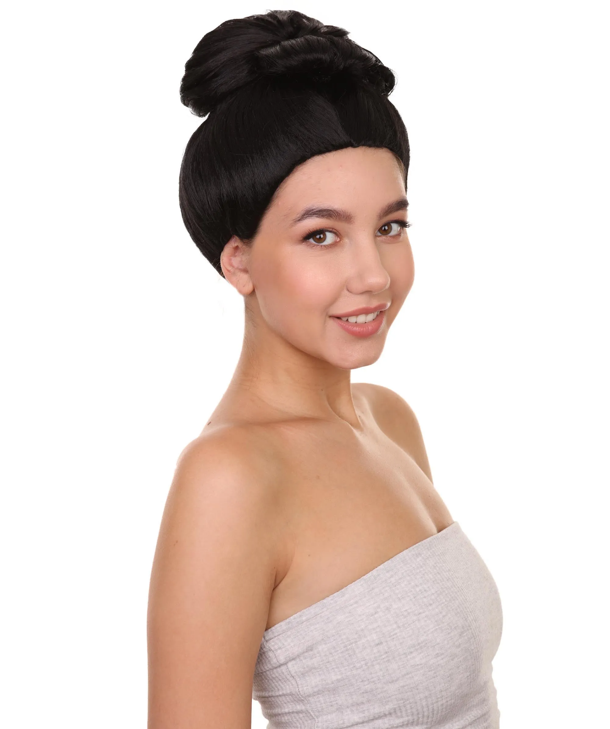 Women's Pinned Up China Girl Wig | Black Cosplay Wig | Premium Breathable Capless Cap
