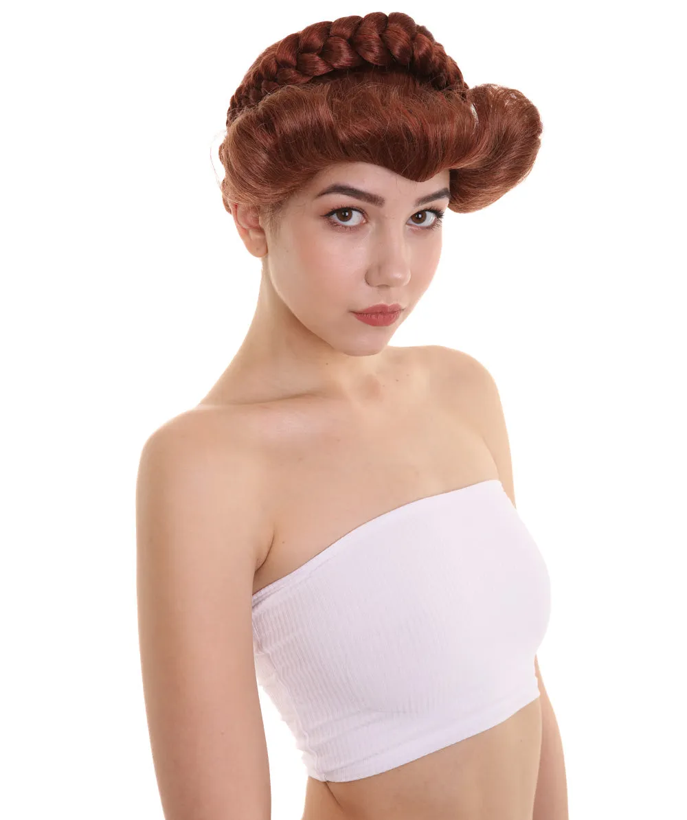 Womens Queen of Scots Brown Wig , Brown TV/Movie Wigs , Premium Breathable Capless Cap