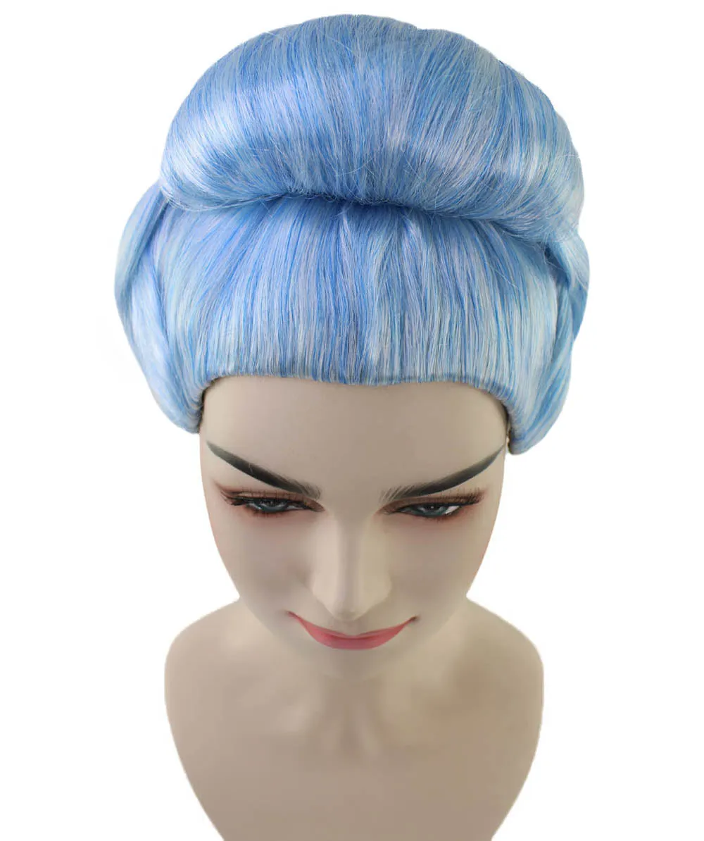 Womens Singer16th Century Aristocracy Wig | Blue Celebrity Wigs | Premium Breathable Capless Cap