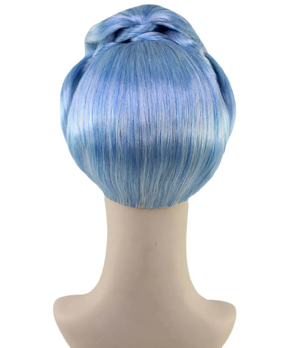Womens Singer16th Century Aristocracy Wig | Blue Celebrity Wigs | Premium Breathable Capless Cap