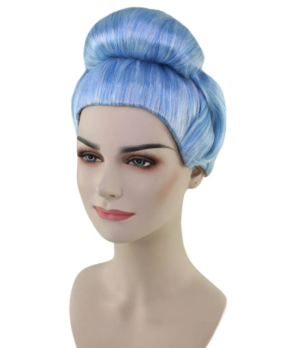 Womens Singer16th Century Aristocracy Wig | Blue Celebrity Wigs | Premium Breathable Capless Cap