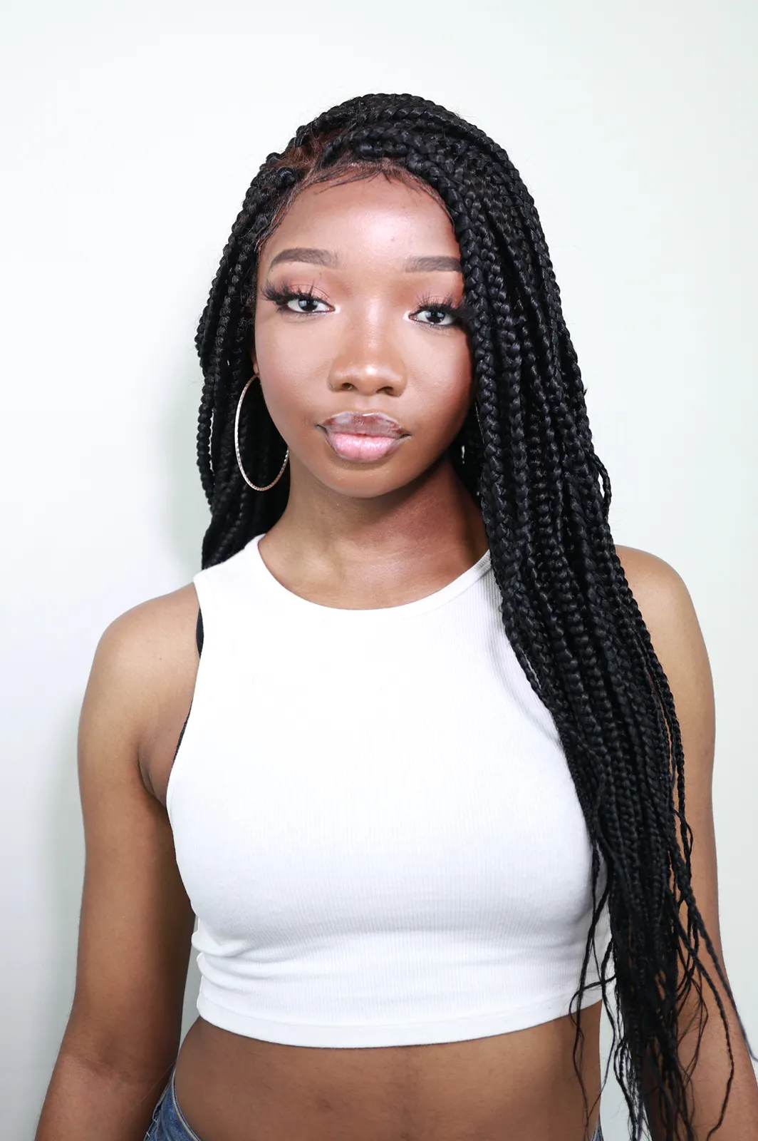 Yonce: Synthetic Fibre Jumbo Braided Wig