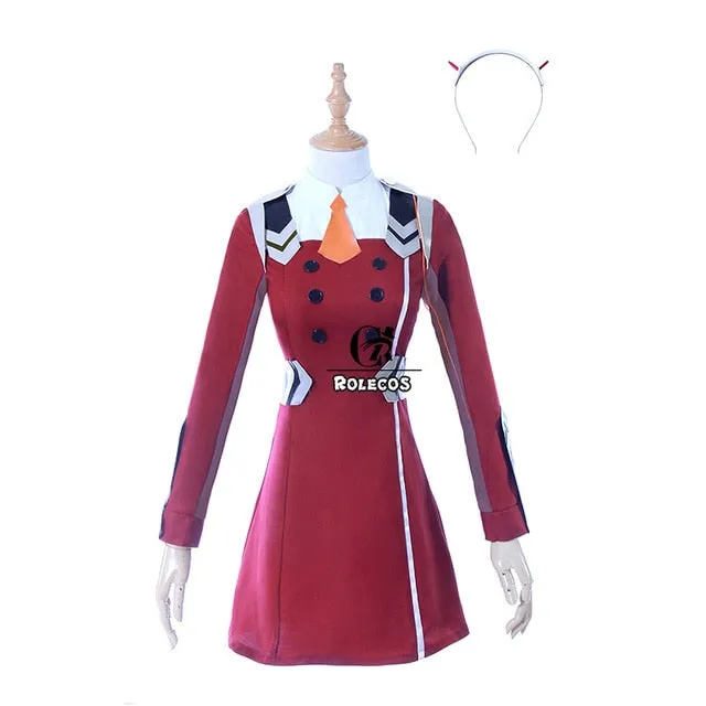 Zero Two Red Dress -Darling in the Franxx Cosplay