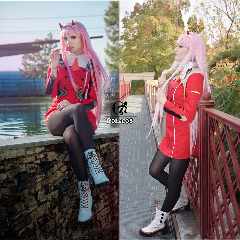 Zero Two Red Dress -Darling in the Franxx Cosplay